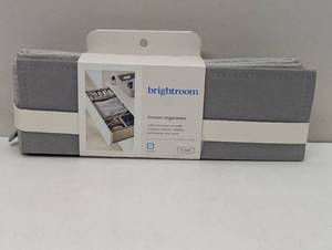 lot 28 image: Set of 4 Collapsible Fabric Drawer Organizers - Brightroom