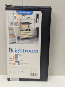 lot 36 image: 3 Tier Wire Shelving - Brightroom - Chrome