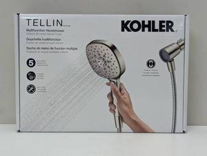 lot 7 image: Kohler Tellin Multifunction Handshower  R34308-G-BN  Brushed Nickel