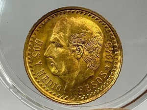 1945 2 1/2 Peso Gold Coin