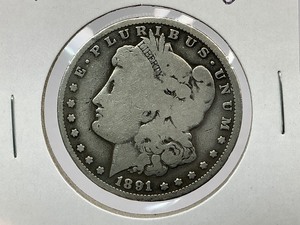 lot 9 image: 1891-O Morgan Dollar