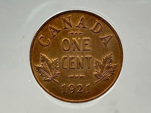 lot 15 image: 1921 Canada Cent ANACS