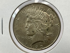 lot 19 image: 1922 Peace Dollar