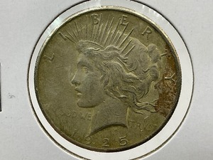 lot 59 image: 1925 Peace Dollar