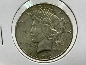 lot 89 image: 1928-S Peace Dollar