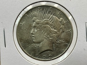 lot 92 image: 1922-D Peace Dollar