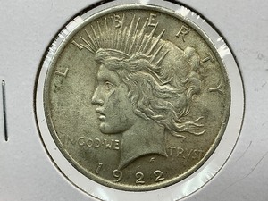 lot 93 image: 1922 Peace Dollar