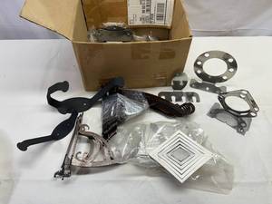 lot 18 image: Box Full of Hangers, Brackets etc..