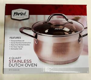 MM. Parini 4Qt Stainless Dutch Oven