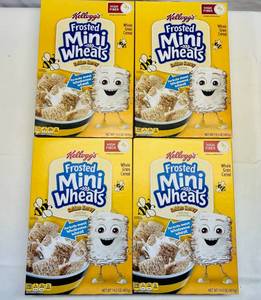 lot 121 image: 4x 14.3oz Frosted Mini Wheats-Golden Honey