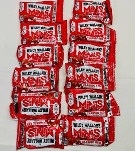lot 147 image: 12x 3.5oz Wiley Wallaby Minis-Classic Red Licorice