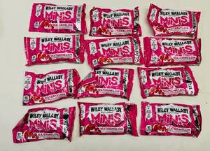 lot 156 image: 12x 3.5oz Wiley Wallaby Minis-Watermelon Licorice