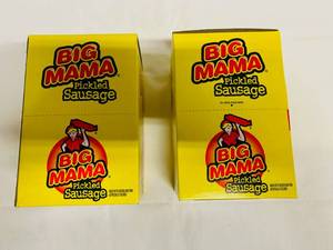 lot 161 image: 2x 12x 2.4oz Big Mama Pickled Sausages