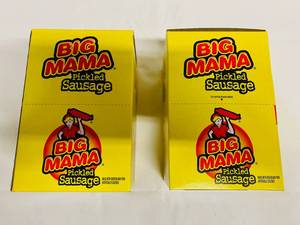 lot 164 image: 2x 12x 2.4oz Big Mama Pickled Sausages