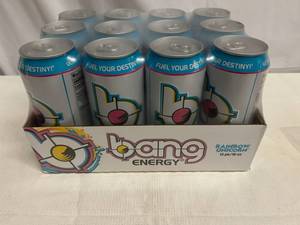 lot 332 image: SSS. 12x 16oz Bang Energy-Rainbow Unicorn