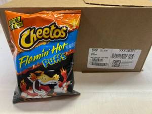 lot 337 image: 20x 2 58oz Cheetos Flamin Hot Puffs