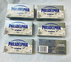 lot 287 image: 6x 8oz Philadelphia Original Cream Cheese-32025