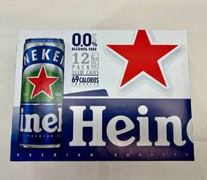 lot 216 image: 2x 12 pack Slim Cans Heineken Non Alcholic Beer