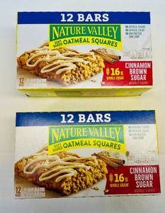 lot 310 image: 2x 12bars Nature Valley Oatmeal Squares-Cinnamon Brown Sugar-42025