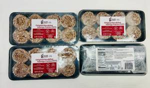 lot 167 image: D. 4x 12oz Original Sausage Patties-Good & Gather