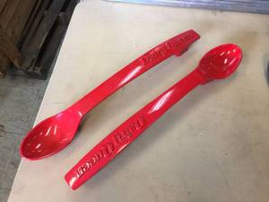 Pair Genuine Dairy Queen Aluminum Door Pulls