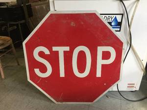 lot 102 image: 36 Aluminum STOP Sign