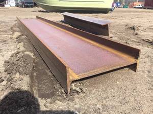 lot 116 image: Steel I Beam 21 x 6 12 x 12 x 116
