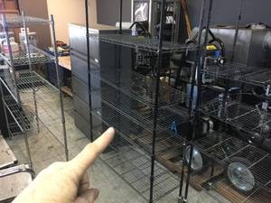 lot 125 image: NSF 6 Shelf Wire Rack 48 x 18 - on Wheels
