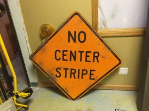 lot 145 image: 36 x 36 NO CENTER STRIPE - Aluminum Sign