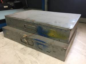 lot 162 image: 2 Resisto-Plate Metal - Screw Organizers 18 x 12 x 3 12