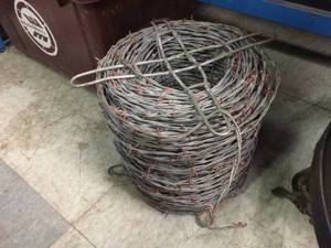 lot 166 image: Full Spool Barbed Wire
