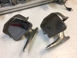 lot 191 image: Pair Vintage Auto Rear-View Mirrors