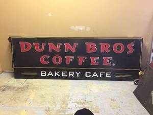 lot 216 image: Larger DUNN BROS - Light Up Store Sign - Kaufman