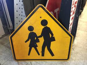 lot 248 image: 30 Aluminum Crosswalk Sign