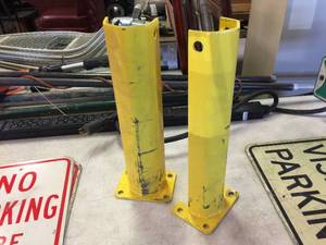 lot 251 image: Pair 18 Steel Parking Lot Protectors