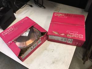 lot 303 image: 2 Boxes BOHLER THYSSEN Welding - Union x90 Wire Spool 18 Kg40 Lb
