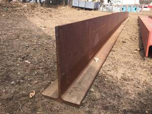 lot 286 image: Steel I Beam 11 34 x 7 x 12 x 23