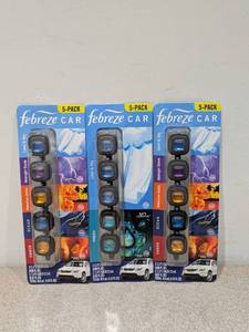 lot 39 image: 3 NEW PACKS OF FEBREZE CAR (5 PER PK.)