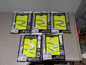 5PKS. BRAND NEW LARGE RADWEAR LONG SLEEVE T-SHIRTS HIGH VISIBILITY WORK WEAR