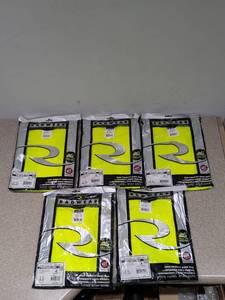 5PKS. BRAND NEW LARGE RADWEAR LONG SLEEVE T-SHIRTS HIGH VISIBILITY WORK WEAR
