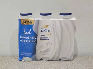 lot 49 image: 3PK. DOVE DEEP MOISTURE BODY WASH