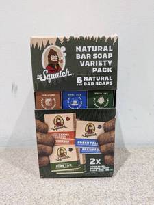 lot 57 image: NEW DR. SQUASH NATURAL BAR SOAP VARIETY PACK (6PK.)