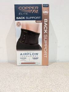 lot 68 image: NEW COPPER FIT ELITE ADJUSTABLE BACK SUPPORT