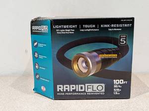 lot 123 image: RAPIDFLO 100FT. HEAVY DUTY VINYL HOSE