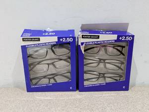 lot 139 image: NEW FOSTER GRANT 2.50 FLEXIBLE PLASTIC READERS