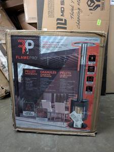 lot 105 image: FLAMEPRO PELLET PATIO HEATER