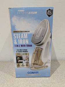 lot 110 image: CONAIR TURBO EXTREME (ADVANCED STEAM TECHNOLOGY) STEAM & IRON 2-IN-1 W TURBO