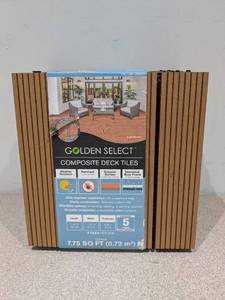 lot 133 image: NEW GOLDEN SELECT COMPOSITE DECK TILES