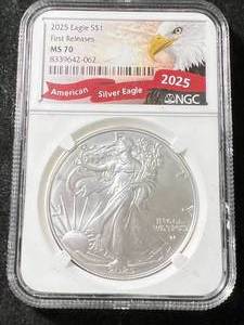 2025 AMERICAN SILVER EAGLE NGC MS70