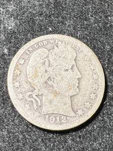 lot 12 image: 1912-S US BARBER QUARTER